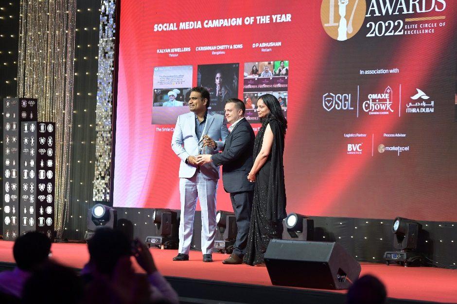 Kalyan Jewellers receives ‘Best Social Media Campaign’ Award at the Retail Jeweller India Awards  