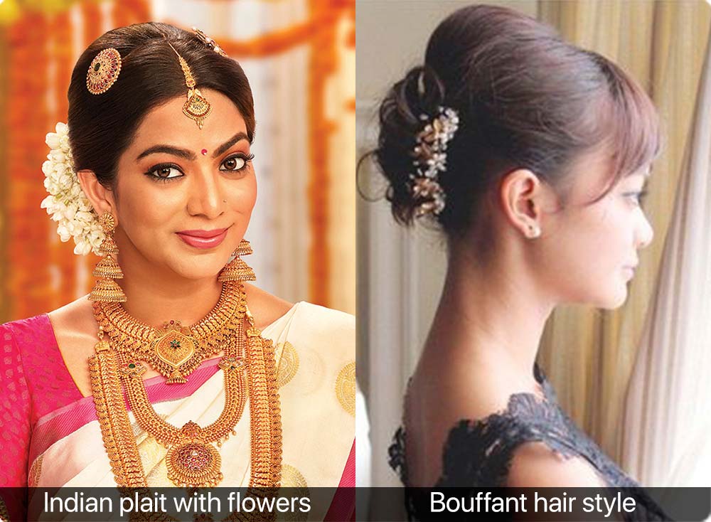 Pin by Jayecheni Nadan on HAIR  TUTORIAL  Bridal hair buns Engagement  hairstyles Hair style on saree