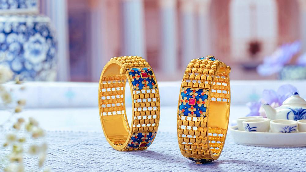 Handcrafted jewellery – Polki and Meenakari