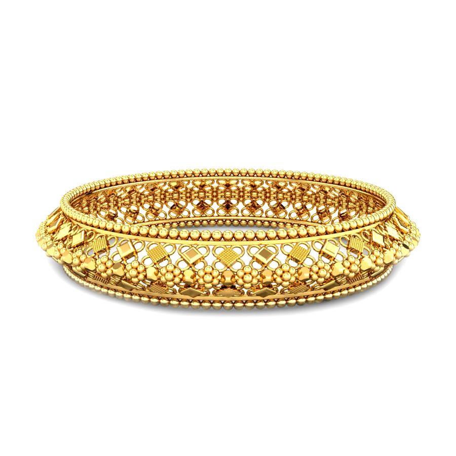 Tazmeen Traditional Gold Plated Bangles – KaurzCrown.com