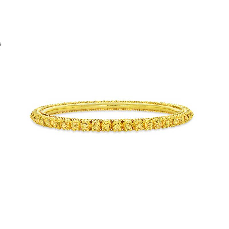 22K Yellow Gold Kids Bangle Set of 2 (15.9gm) – Virani Jewelers