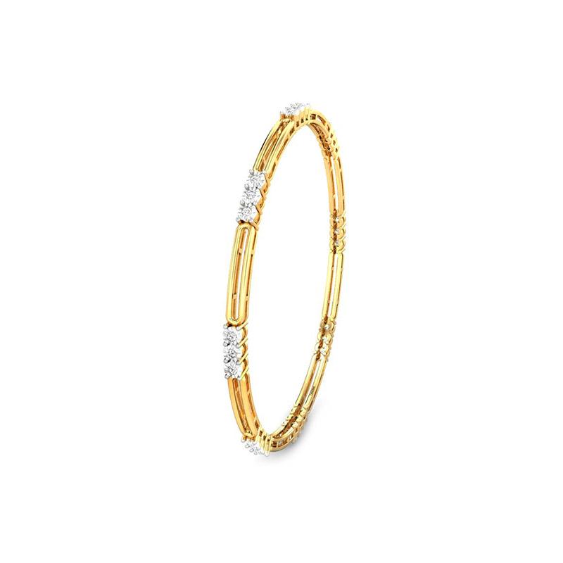 Buy CANDERE - A KALYAN JEWELLERS COMPANY 22k Yellow Gold Copper Bangle for  Women (2.2) at Amazon.in
