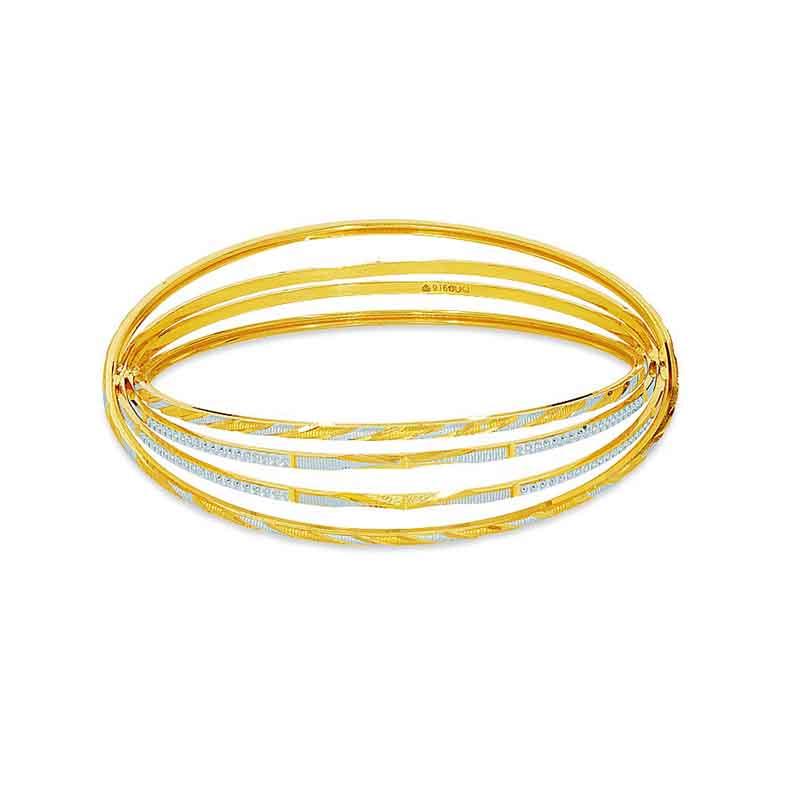 Gold bangles designs | Plain gold bangles | Kalyan jewelers