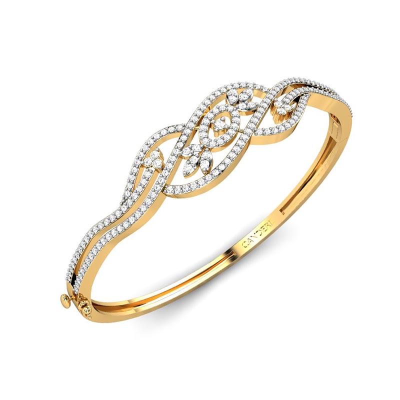 Buy Candere By Kalyan Jewellers Metal 18k (750) Yellow Gold Bracelet for  Women at Amazon.in