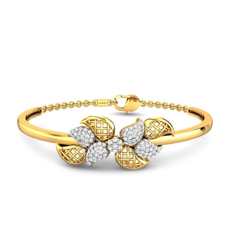 Kalyan Jewellers Gold Bracelet & Kada Bangles Designs With Price| Light  Weight Gold Bracelet & Price - YouTube