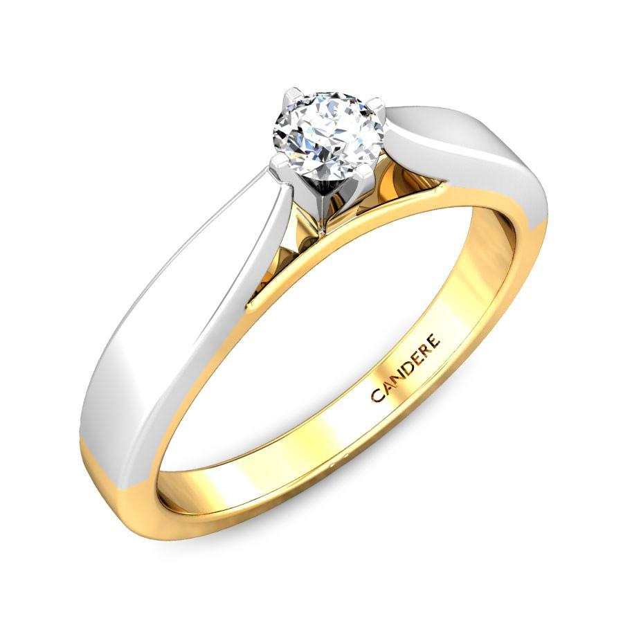 Candere by Kalyan Jewellers 18k (750) Yellow Gold Ring for Women :  Amazon.in: Fashion