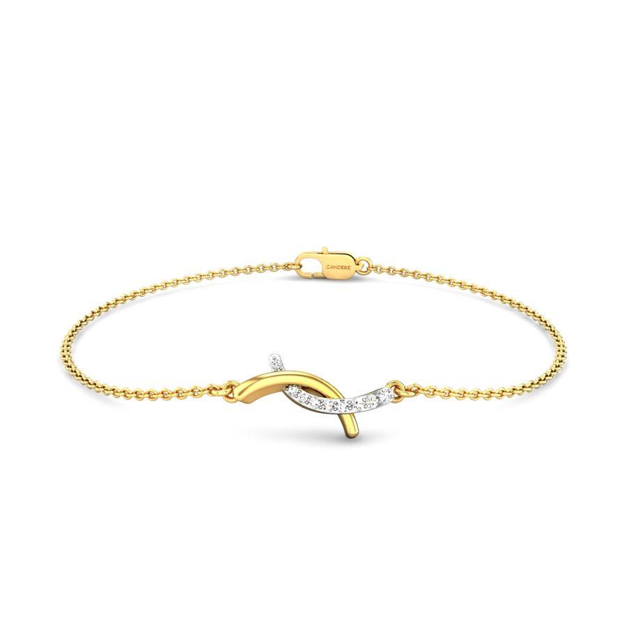 Diamond Bracelet - Buy Latest Diamond Bracelet Designs Online | Tanishq | Mangalsutra  bracelet, Black beaded bracelets, Gold bracelet simple