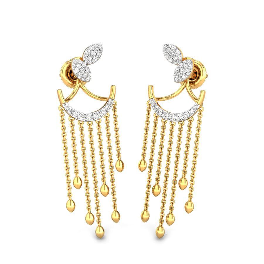 Top 79+ earring design gold sui dhaga latest - esthdonghoadian