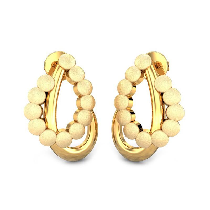 Buy quality Ladies 916 Gold Daily Wear Earrings LFE170 in Ahmedabad