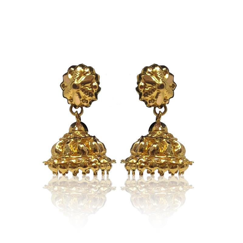 Buy Gold Plated Grapes Shape Plain Earring Design for Women