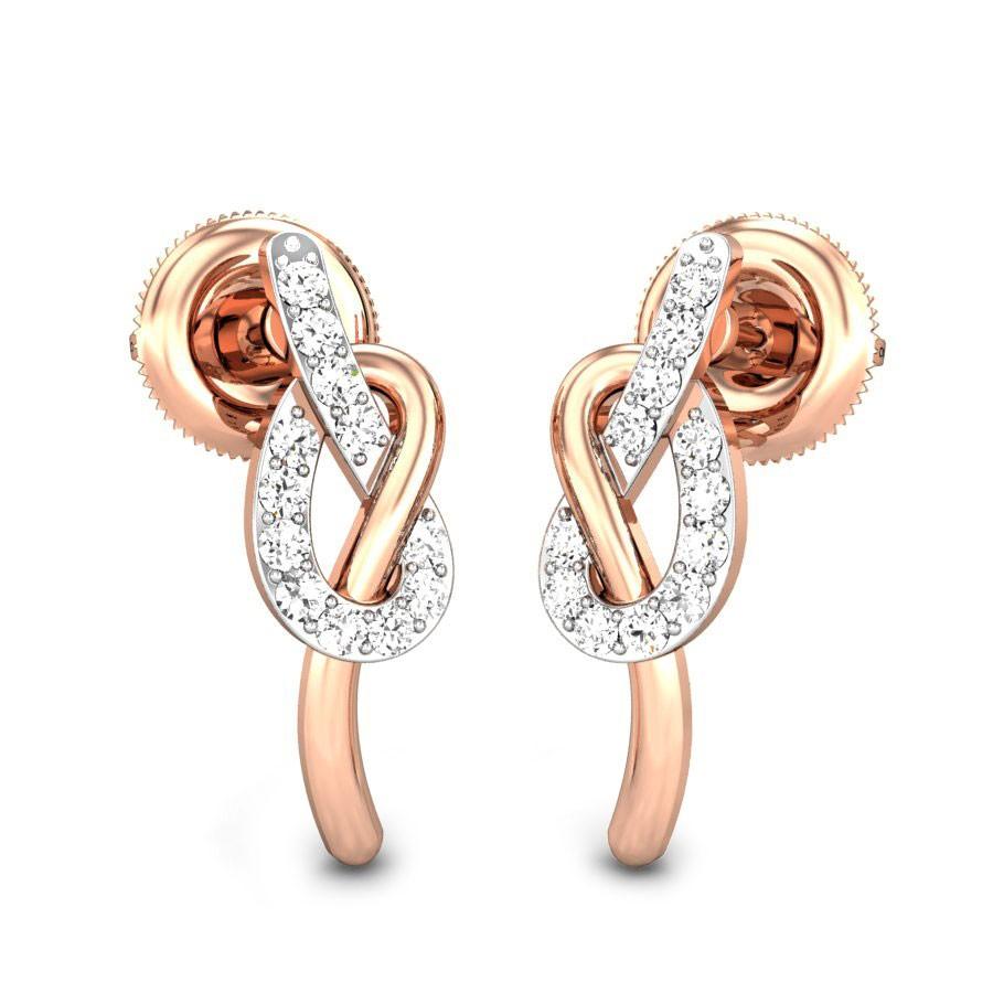 Platinum Earrings | Platinum Studs | kalyan jewellers