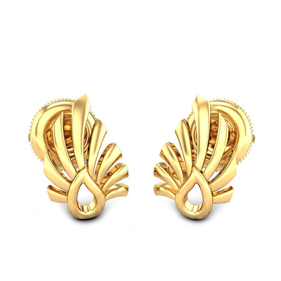 Flame On Gold Earrings