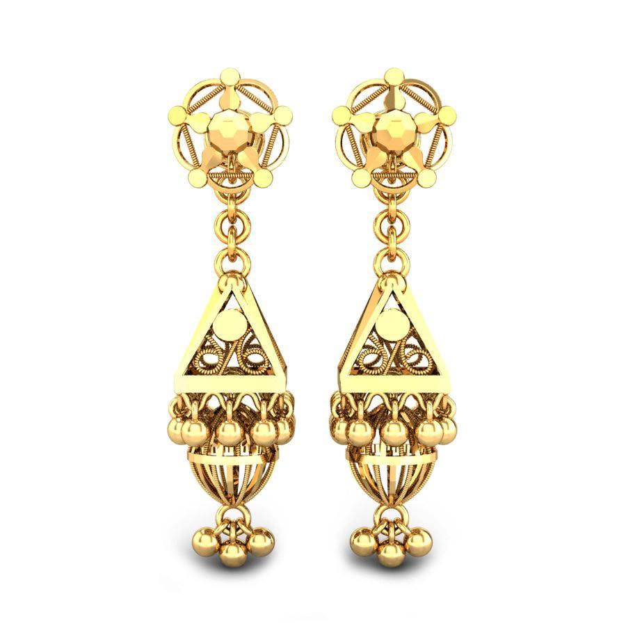 Best White Gold Earring Designs in India | Kalyan Jewellers
