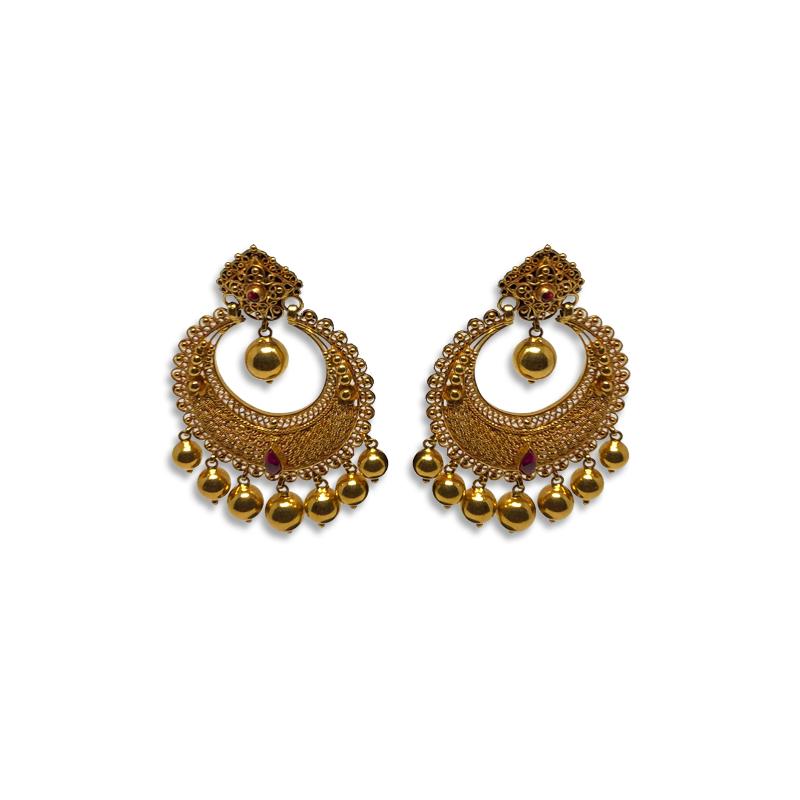 Latest 3 gram gold earrings designs online | Kalyan Jewellers