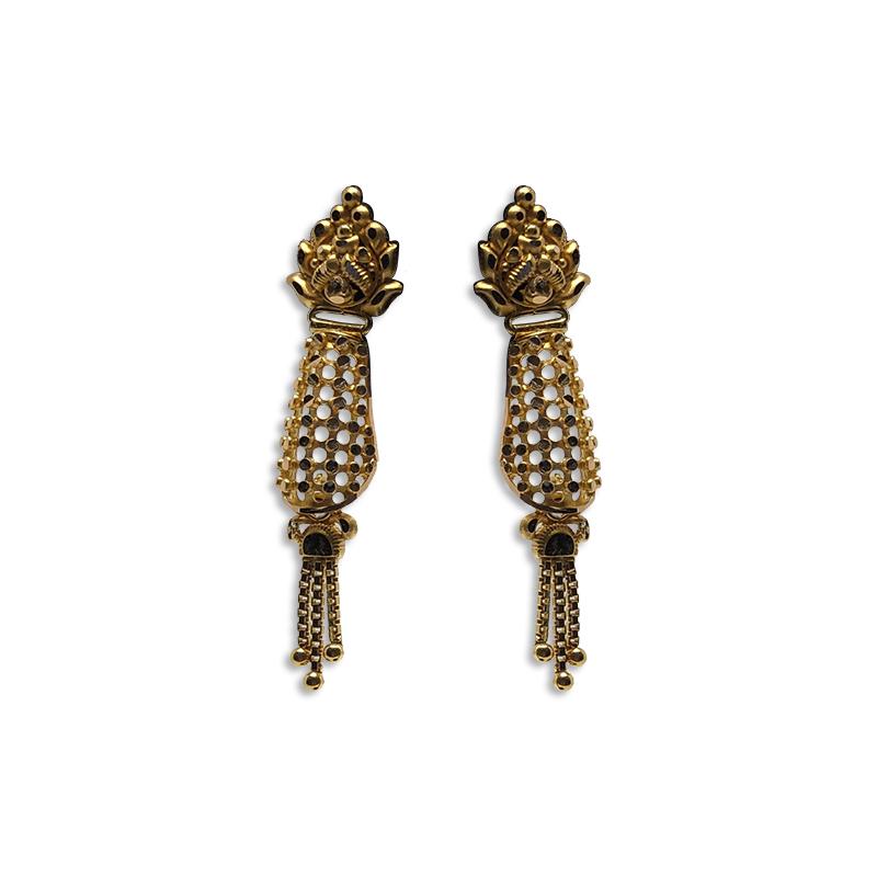 22k gold earrings designs with price