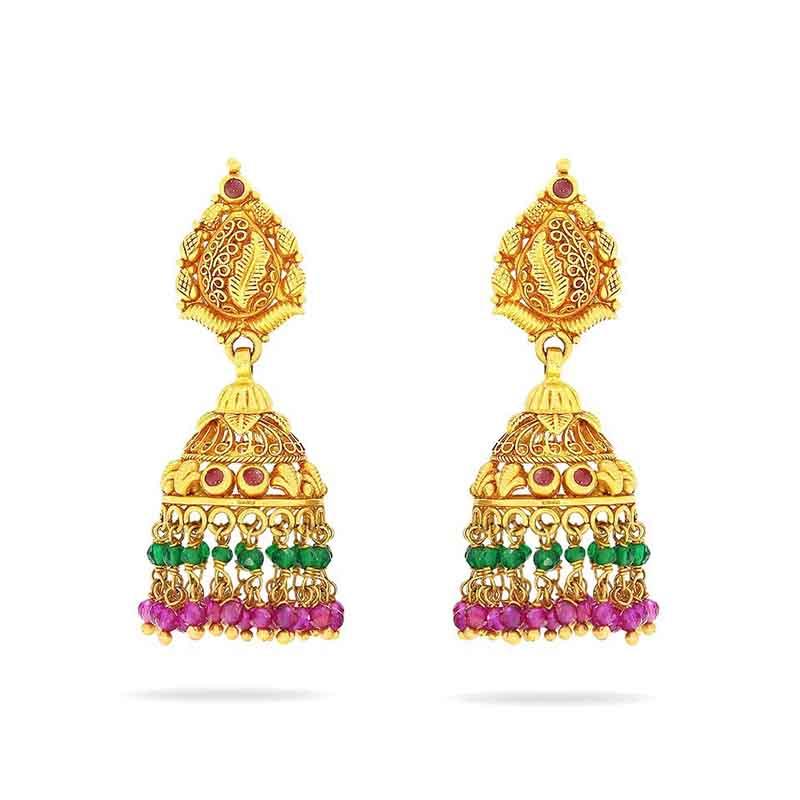 Buy Bridal Earrings Gold Online In India At Best Price Offers  Tata CLiQ