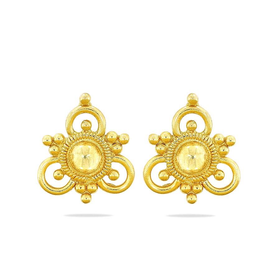 Beautiful Light Weight Gold Earrings Designs With 2g Weight  Gold earrings  designs Gold earrings for women Designer earrings