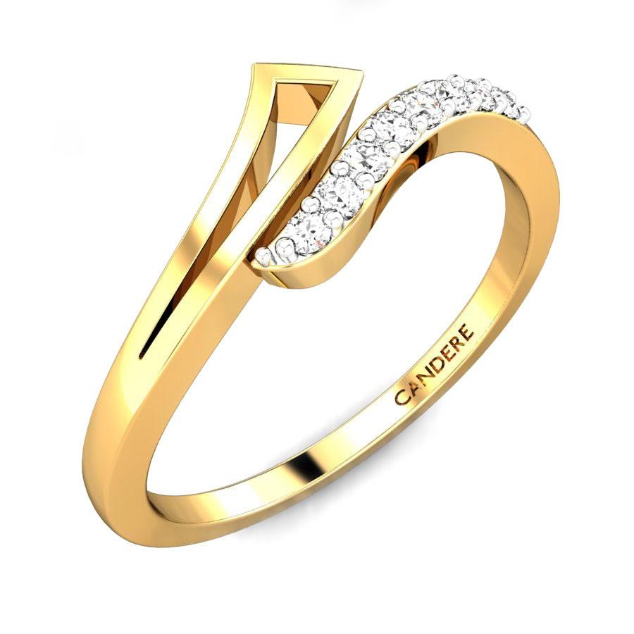 22K Yellow Gold Ring W/ Pronounced Four-Petal Design – Virani Jewelers