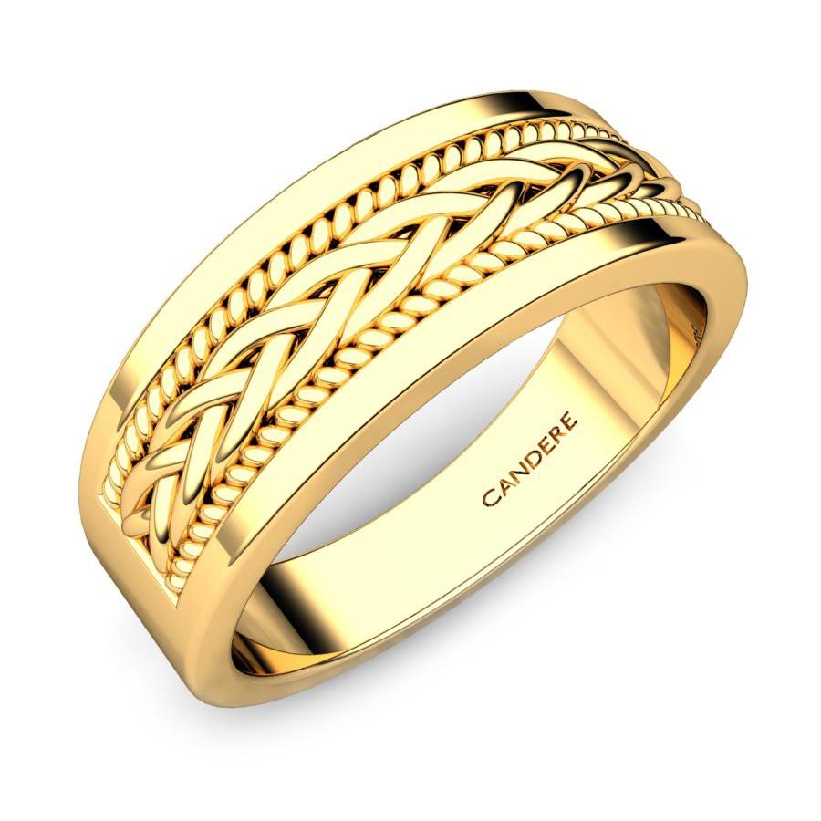 Aromatic Round Laddu Adjustable Gold Kids Ring
