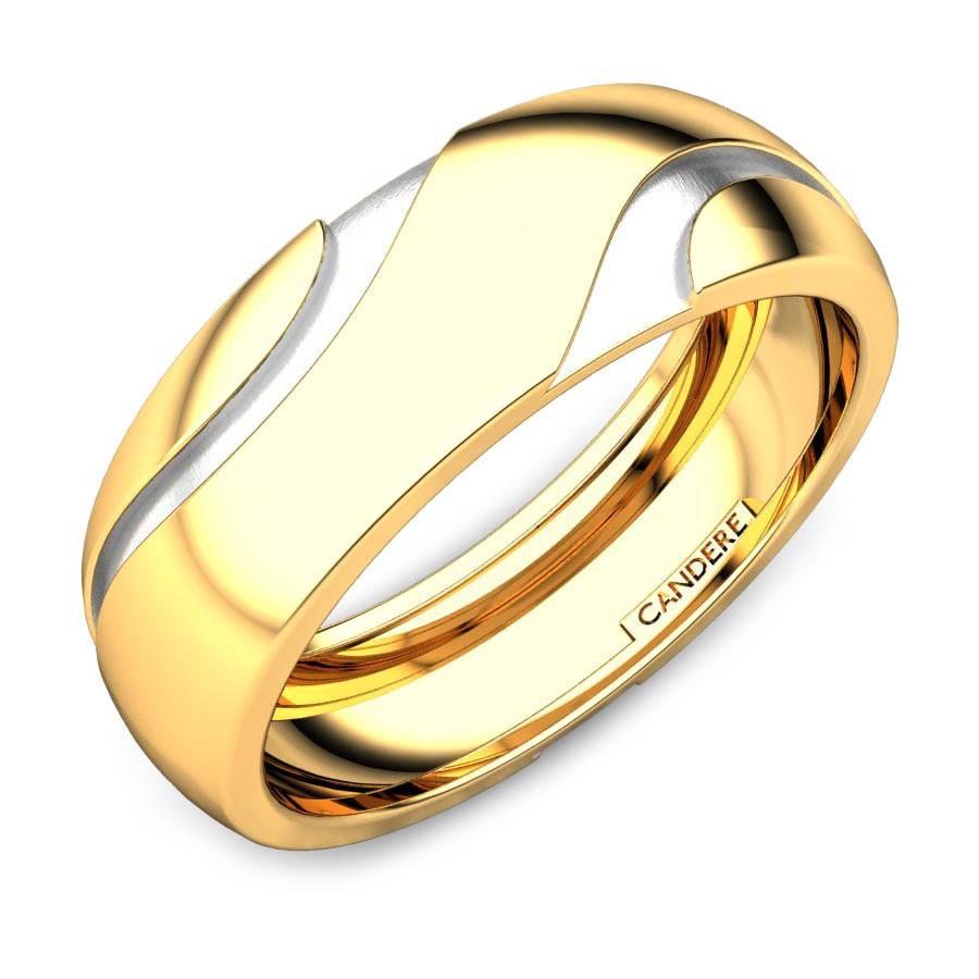 Modern Wedding Band, White Gold Unusual Ring SGT652