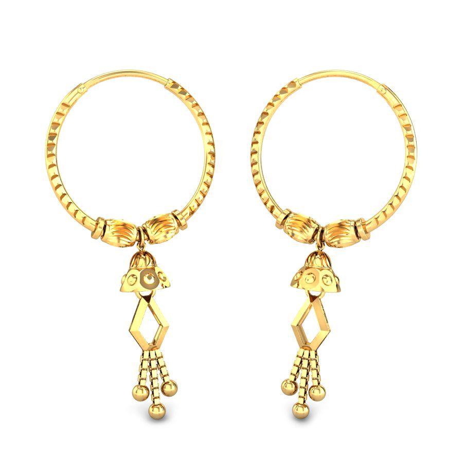 Buy daily wear gold earrings | Top gold earrings designs for daily use