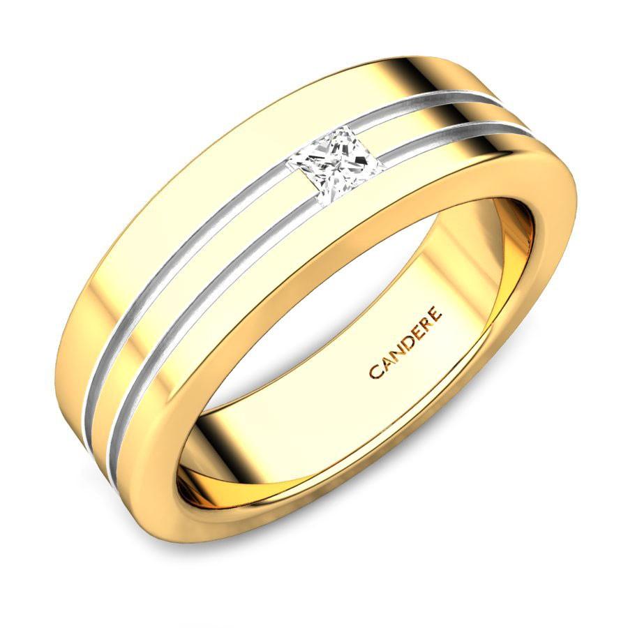 Amor 1/5 ct tw. Diamond His and Hers Matching Wedding Band Set 14K Yellow  Gold - My Trio Rings