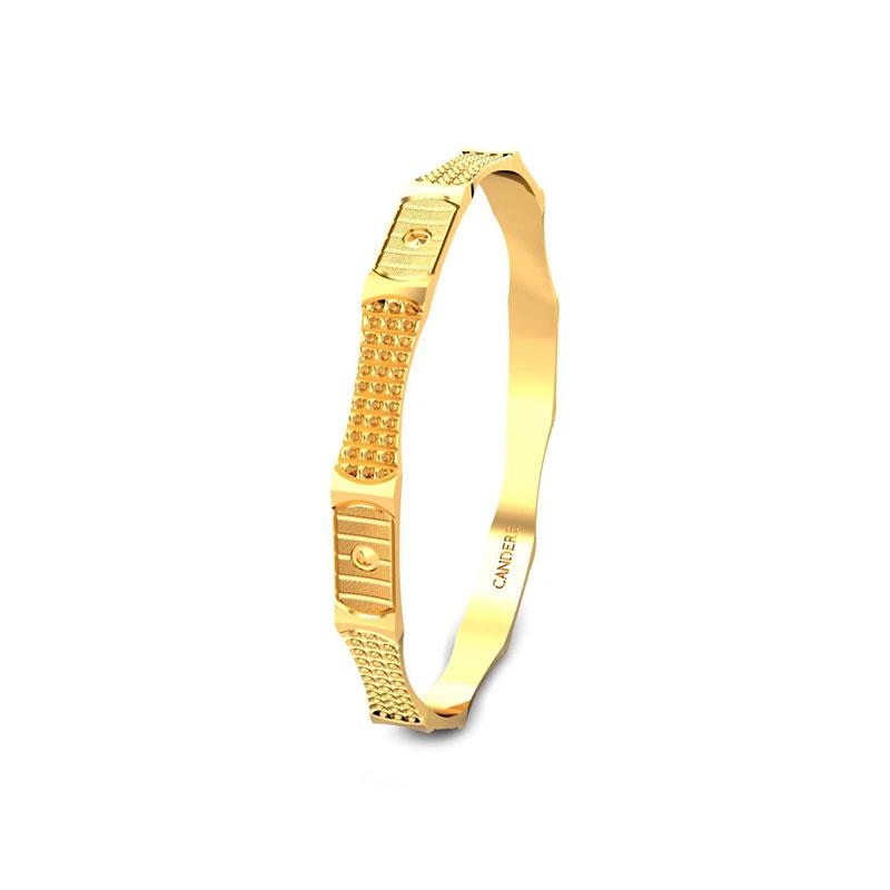 Buy CANDERE - A KALYAN JEWELLERS COMPANY Metal Yellow Golden Bracelet for  Women at Amazon.in