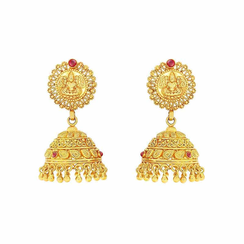 weightless gold jhumkas