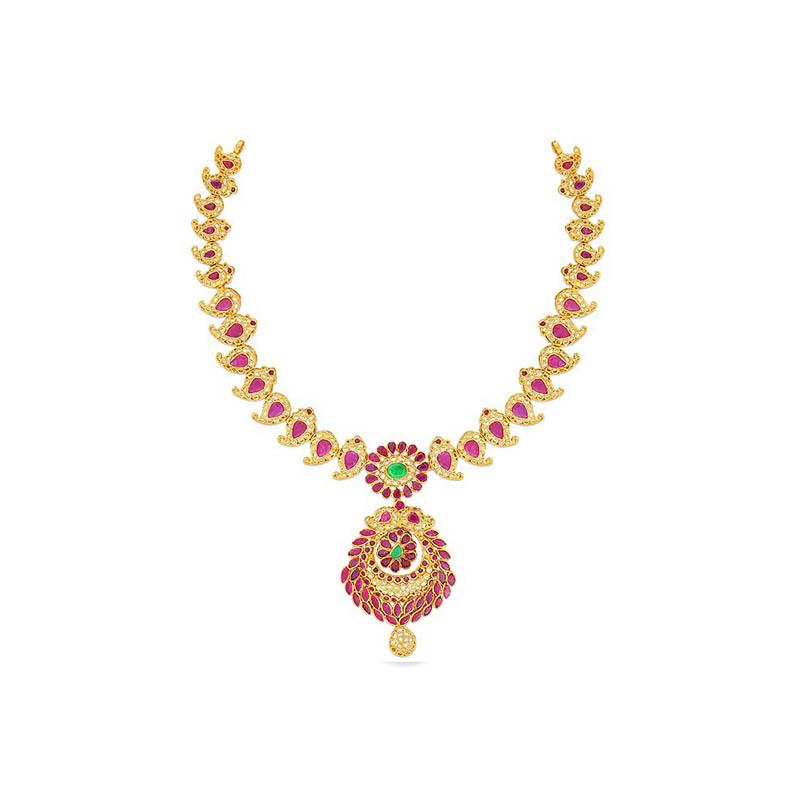 Buy Anvika 22K Gold Necklace 22 KT yellow gold (33.05 gm). | Online By  Giriraj Jewellers