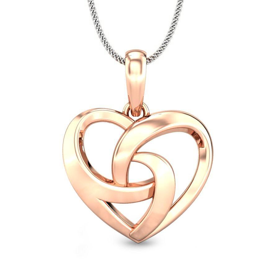 heart shaped gold pendant designs