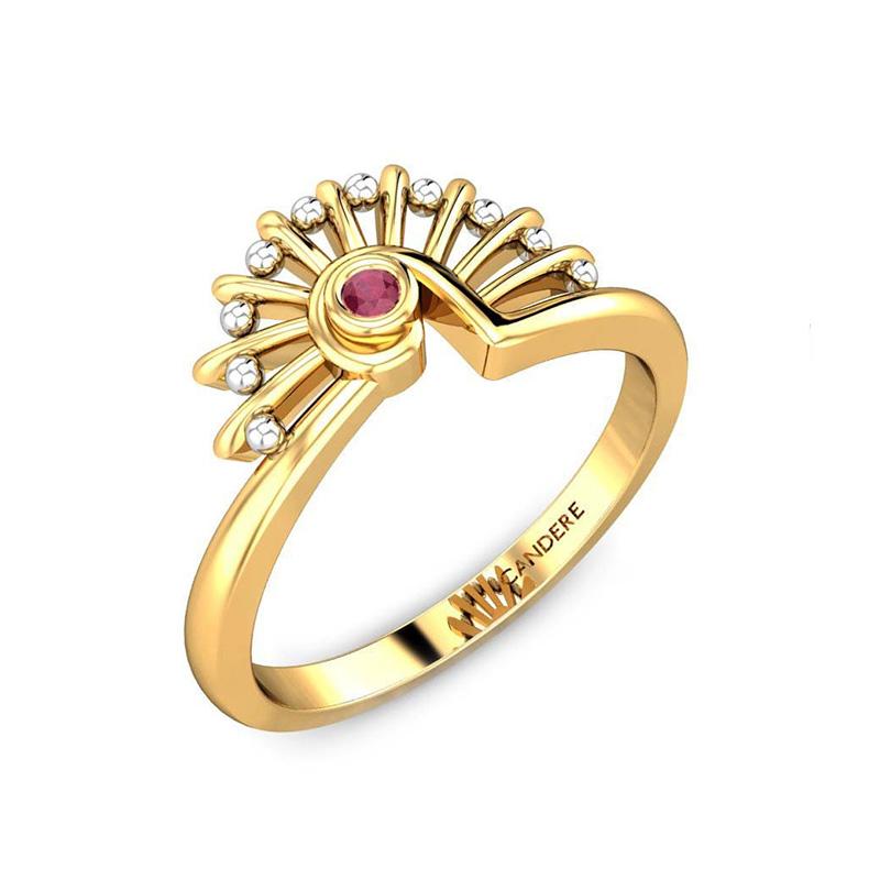 Buy CANDERE A KALYAN JEWELLERS COMPANY Diamondlites 18KT Gold Diamond Finger  Ring 1.14gm - Ring Diamond for Women 25643954 | Myntra