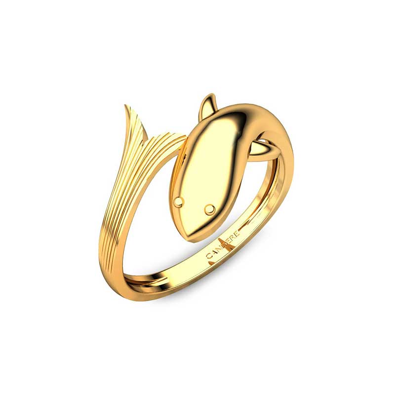 Latest Gold Ring For Ladies without Stone RJ-LR0018 | Pure Gold Jeweller