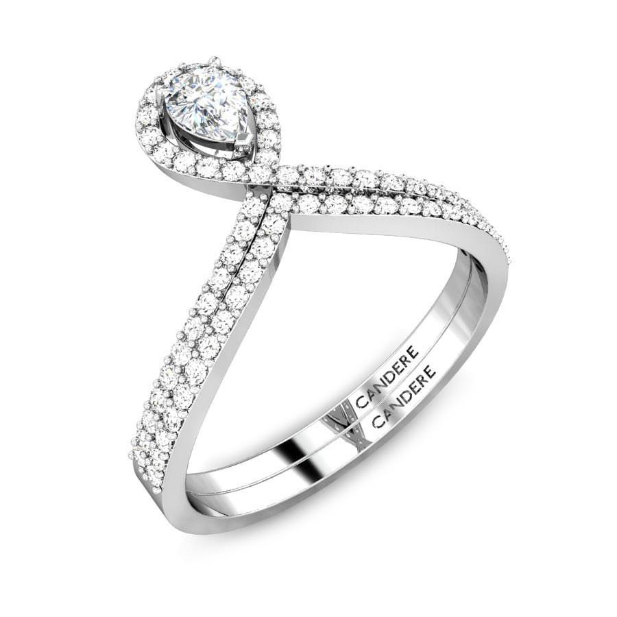 Ladies 0.07 CTW Diamond 14K White Gold Ring | Fashion Strada