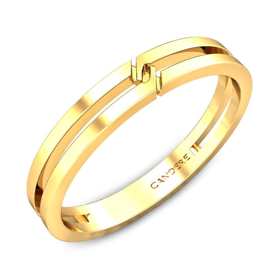 SPE Gold - Couple Ring with Circle Stone Design - Poonamallee