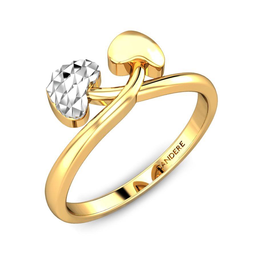 Hearts Gold Rings