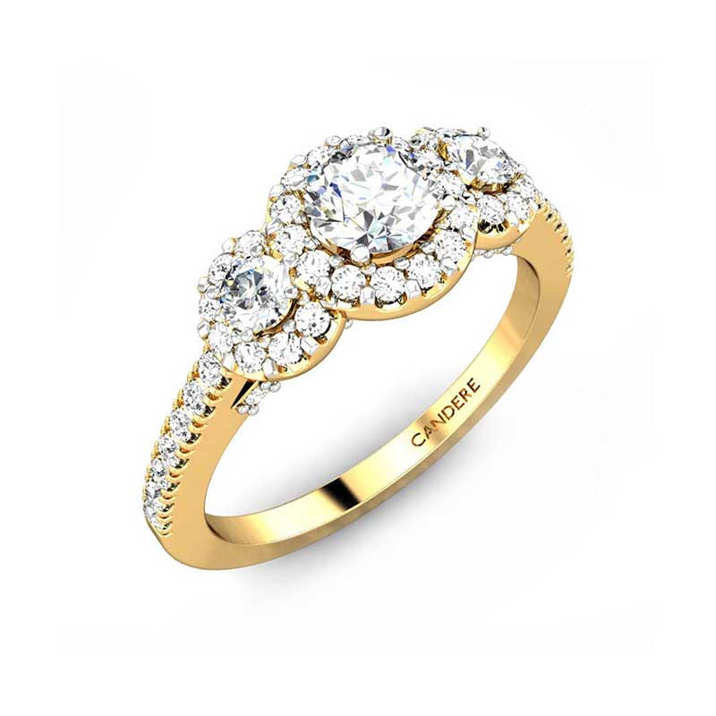 Dainty Leaf Diamond Ring-Candere by Kalyan Jewellers