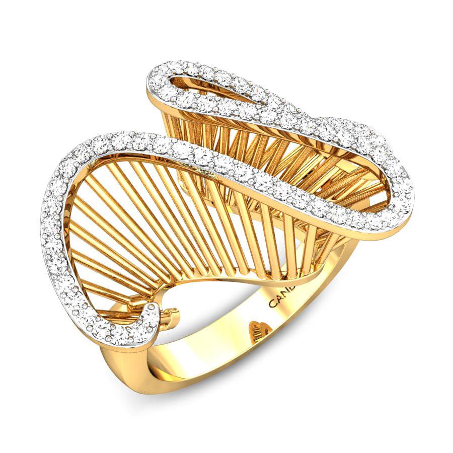 Candere by Kalyan Jewellers - Wrap your finger with this statement piece -  Spirit of Larissa. The jaal look gives this ring an edgy look! | Facebook