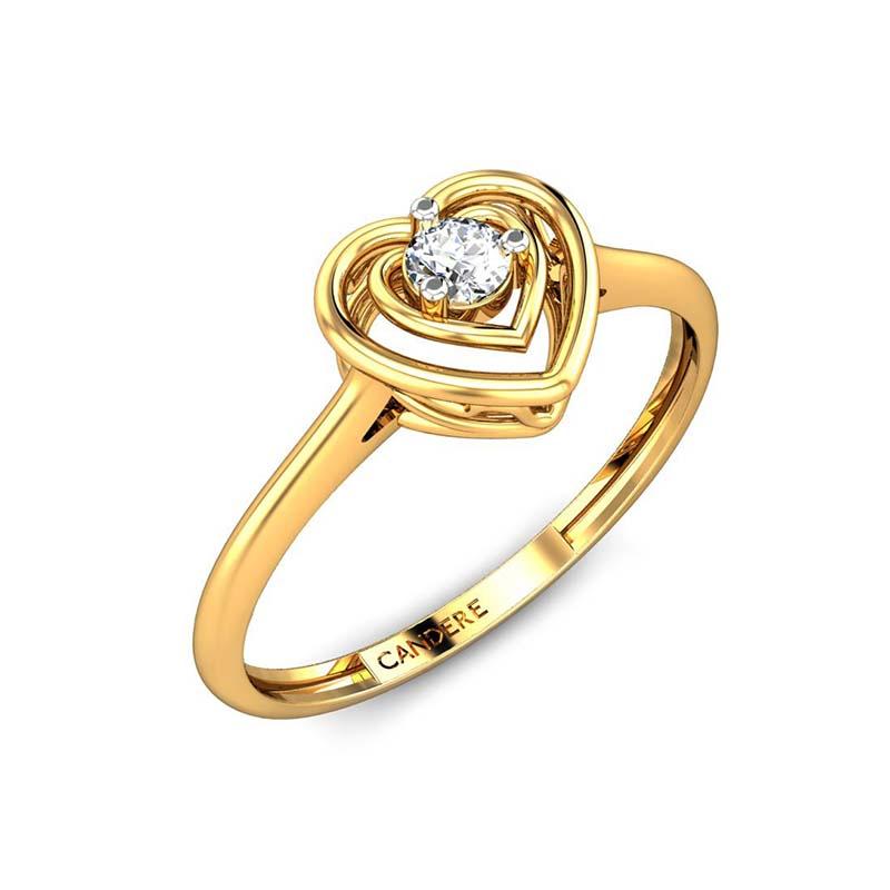 Buy Dine Gems Real Diamond Gold Ring 3 Gram for Women Lab Grown 0.50 Carat  Diamond Eye Clean VVS1 Clarity Round Cut Diamond Rings हीरे की अंगूठी असली  Ladies Diamond Ring Gold