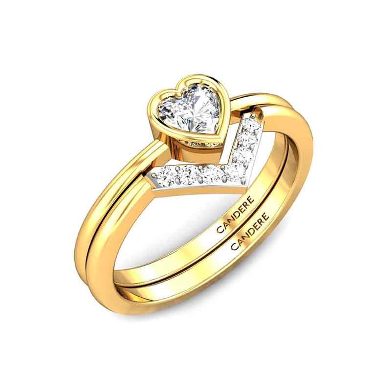 Buy Couple Gold Ring Design Designs Online in India | Candere by Kalyan  Jewellers
