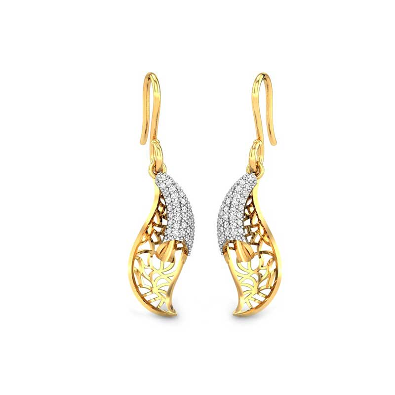 Tarangini Gold Drop Earrings  Stylish Drop Earrings  CaratLane