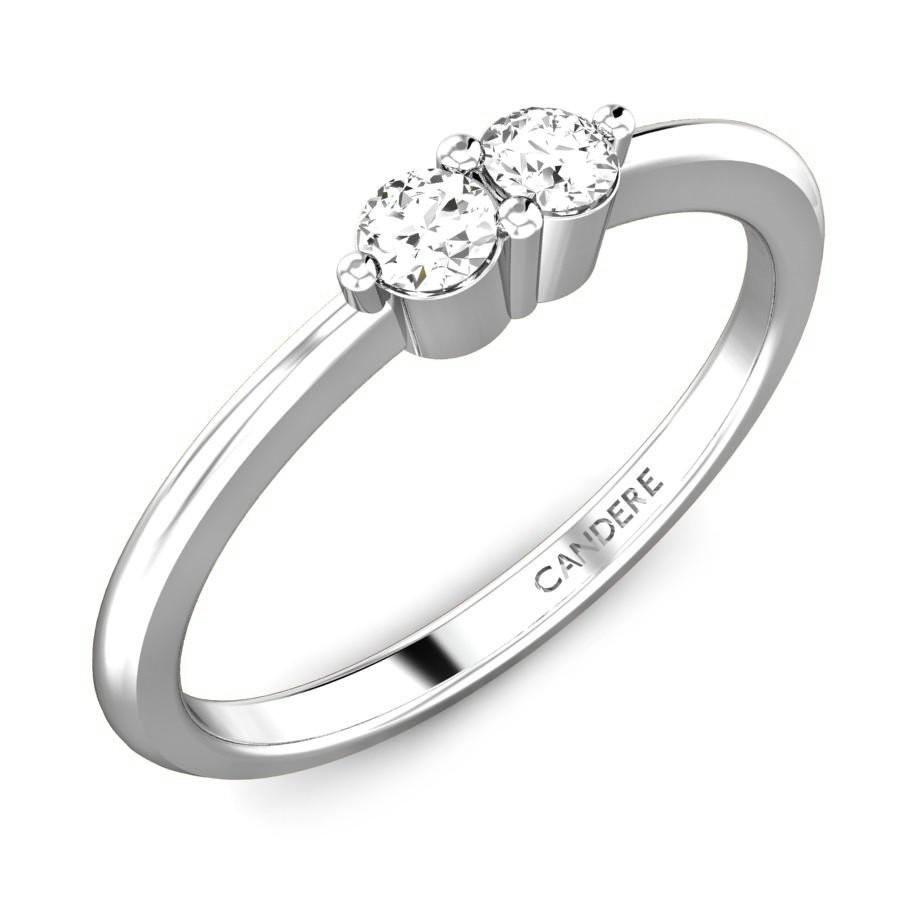 Romantic 950 Pure Platinum And Diamond Finger Ring