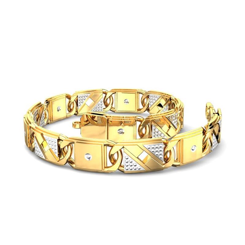 Buy One Gram Gold Guarantee Daily Use Chain Type Hand Bracelet Design Online